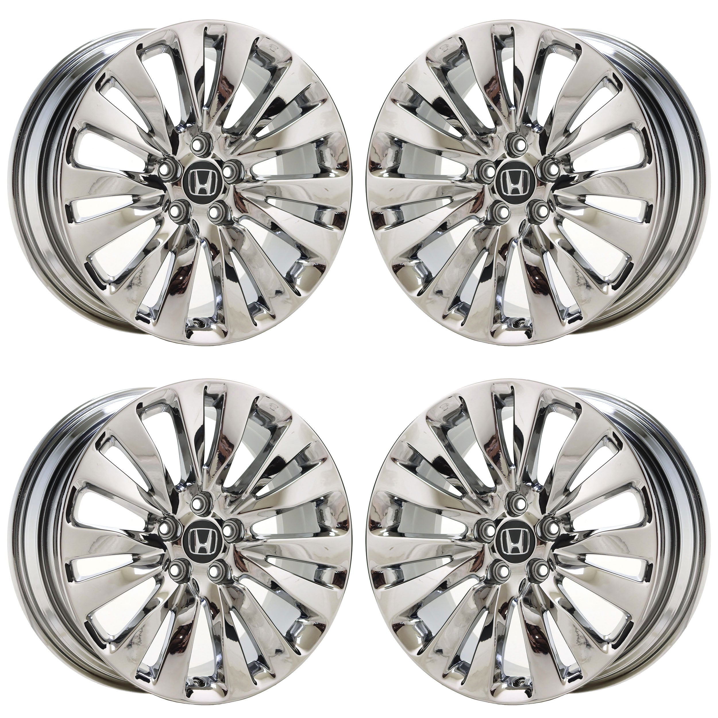 19" Acura RLX Bright Chrome wheels rims Factory OEM set 71824 EXCHANGE